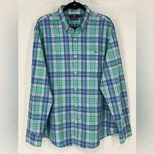 VINEYARD VINES SLIM FIT TUCKER SHIRT‎ 100%COTTON IN CLASSIC PLAID